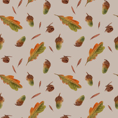 Autumn leaves pattern