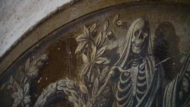 a fresco of the death in an Italian church