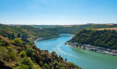 Das Rheintal im Sommer