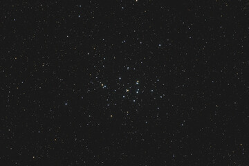 Starfield with the Beehive cluster (M44) in Cancer Constellation