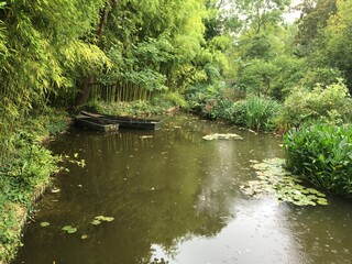Two barks boats in Monet's garden - 2016 - Giverny, France
