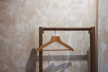 Wooden hanging decorated in coffee shop