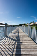 Fototapeta premium Low Angle View of Bridge Over Bay