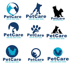 Logo vector line art illustration of nature.