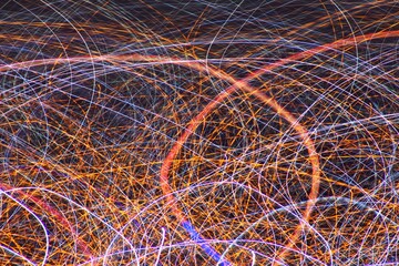 Luzes da cidade, desenho de luz, light painting