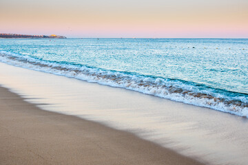 sunset on the beach
