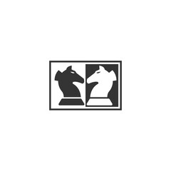 Chess icon logo vector