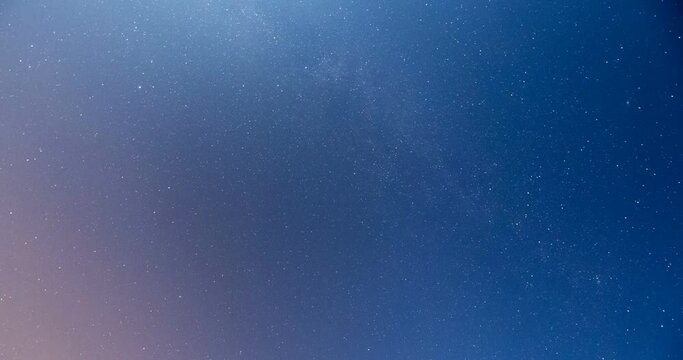 Timelapse of a starlit night sky, filmed in The Netherlands.