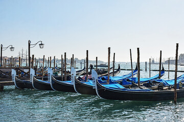 gondolas in venice