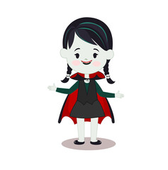 Cartoon kids in halloween costume