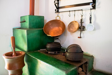Fototapeta na wymiar vintage kitchen utensils