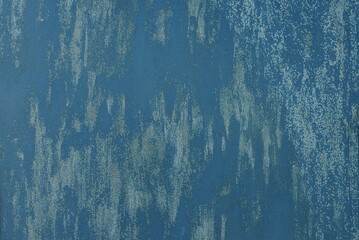 blue gray metal texture of iron painted wall