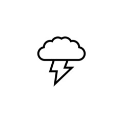 Brainstorm Icon  in black line style icon, style isolated on white background