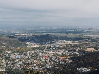 Obraz premium aerial view of the city
