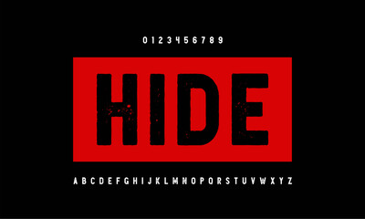 Gothic alphabet font. Typography grunge a to z. Typeface design vector.