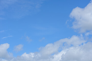 Naklejka na ściany i meble blue sky white cloud on air at daylight