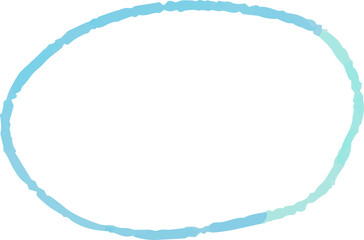 Horizontal circle with a cold watercolor texture