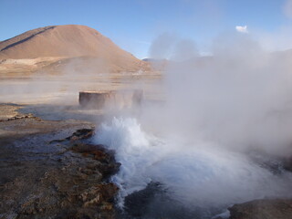 Thermal Geysers in the Atacama Desert, Chile