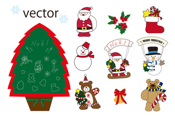 クリスマス　モチーフ　イラスト