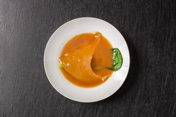 ふかひれの姿煮　luxury Chinese cuisine Shark fin simmered