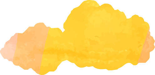 Obraz premium Gold Watercolor Japanese clouds connected to each other