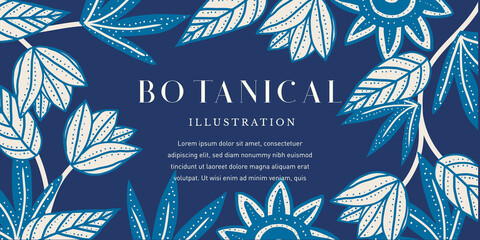 Blue Flower Illustration