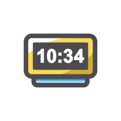 Digital Watch Metal Vector icon Cartoon illustration