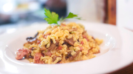 risotto boscaiola