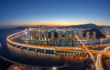 night view of the city