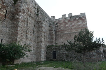 Fototapeta premium The walls of ancient Constantinople. Anemas Prison. Istanbul. Turkey