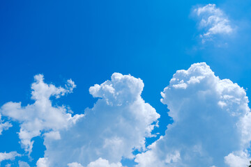 写真素材 青空 空 雲 真夏の空 背景 背景素材 7月 コピースペース Wall Mural Rummy Rummy