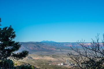 An overlooking view of nature while going to Jerome, Arizona