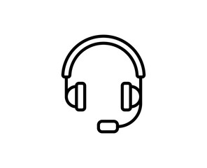 Headphones line icon