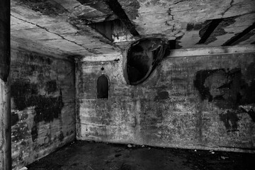 Old abandoned military fort in Warrenton Oregon