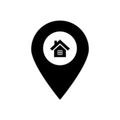 house building map pointer icon
