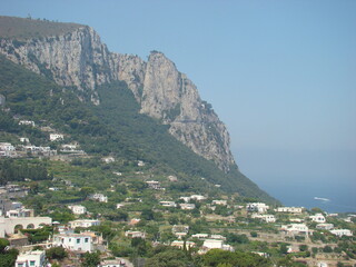 Obraz premium View of the ocean on Capri island, Italy, Mediterranean