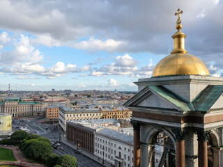 Obraz premium Saint Petersburg aerial view in summer day