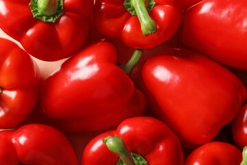 Red bell pepper as background