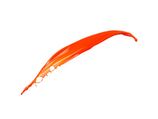 Splashing of the color liquid