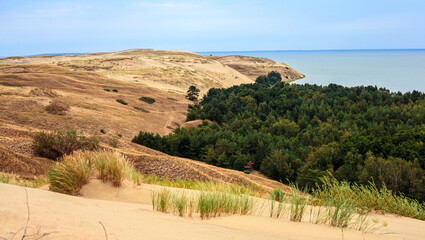 Fototapeta na wymiar View of the dunes