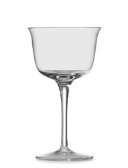 Empty glass on white background