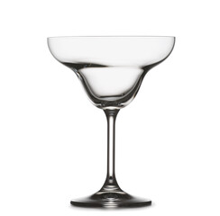 Empty glass on white background