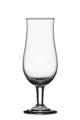 Empty glass on white background