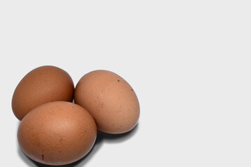 eggs isolated on white background 