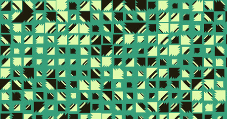 Abstract Color Halftone Dots generative art background illustration