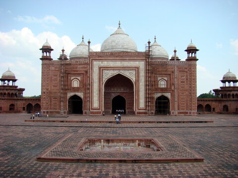 Taj Mahal complex biulding in Agra India