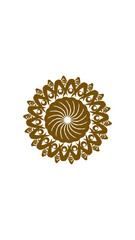 sunflower mandala, very suitable for wall decoration, symbols and others