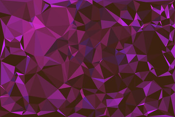 Fototapeta premium Abstract polygonal background. Triangular geometric pattern. Vector illustration.