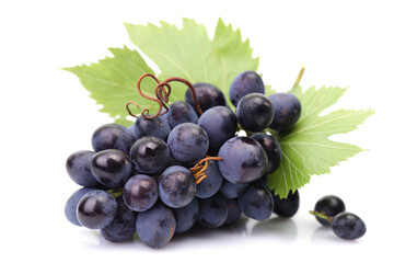 Grapes on a white background