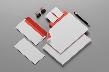 Business stationery mock up premium